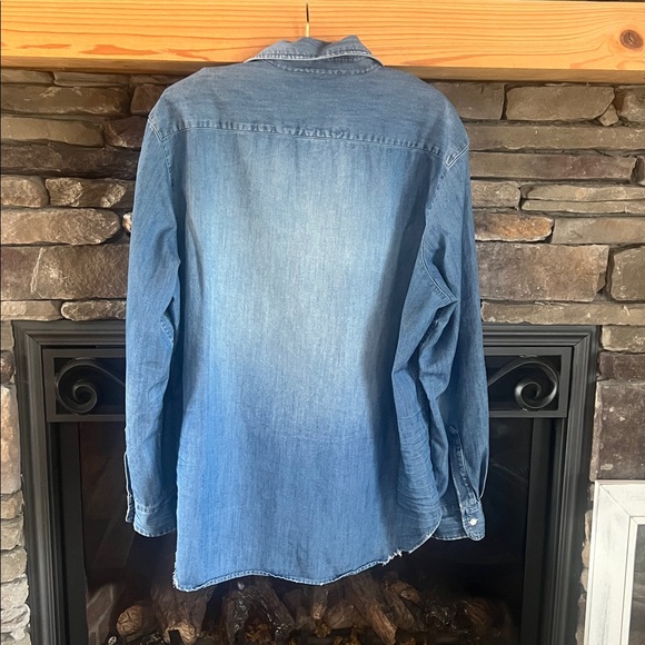 Frank & Eileen Eileen Famous Denim Shirt Sz Large - Picture 5 of 14